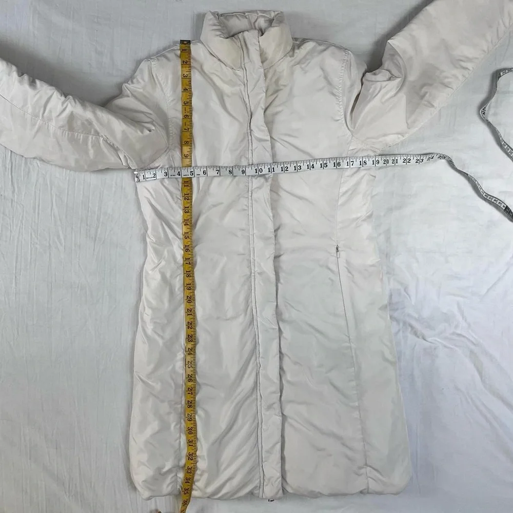 White Reversible Mid Length Puffer Coat Size‎ XS/S